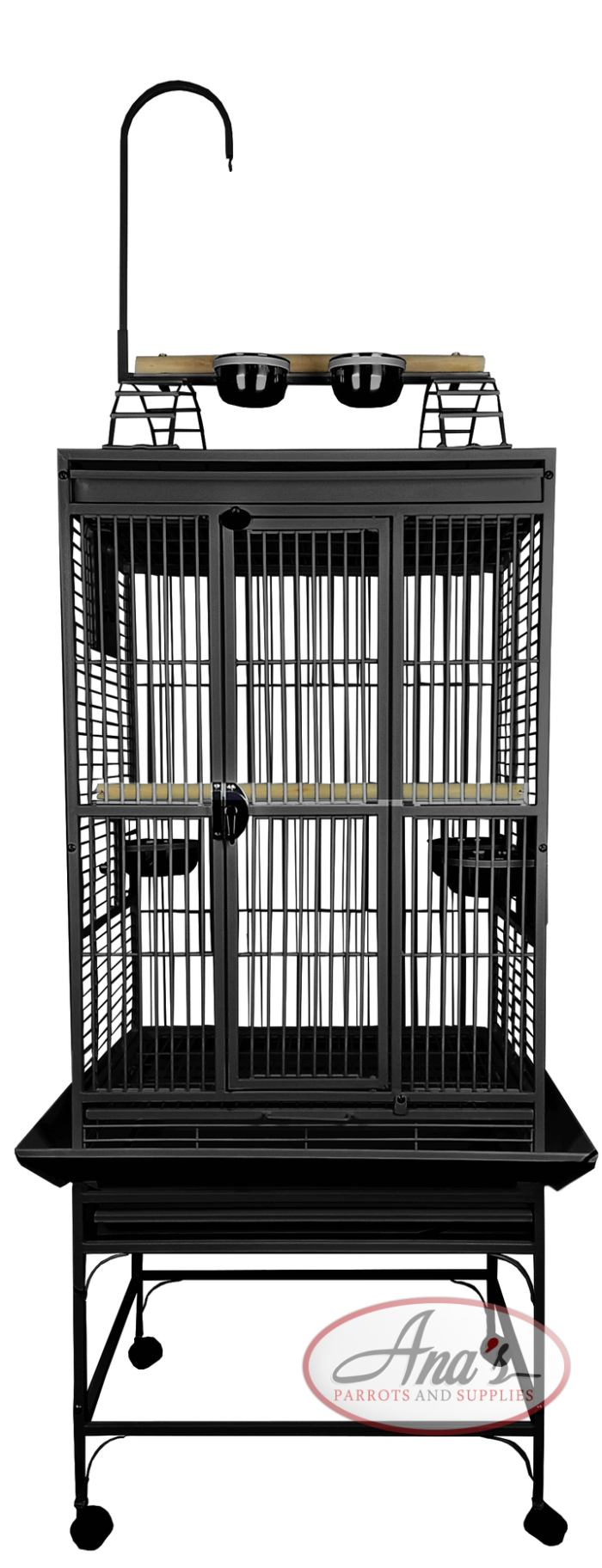 8002422 Black - 24"x22"x62" PlayTop Cage