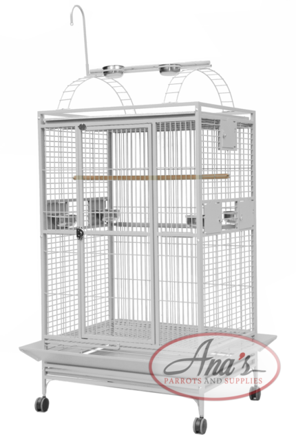 8003628 White - 36"x28"x66" PlayTop Cage